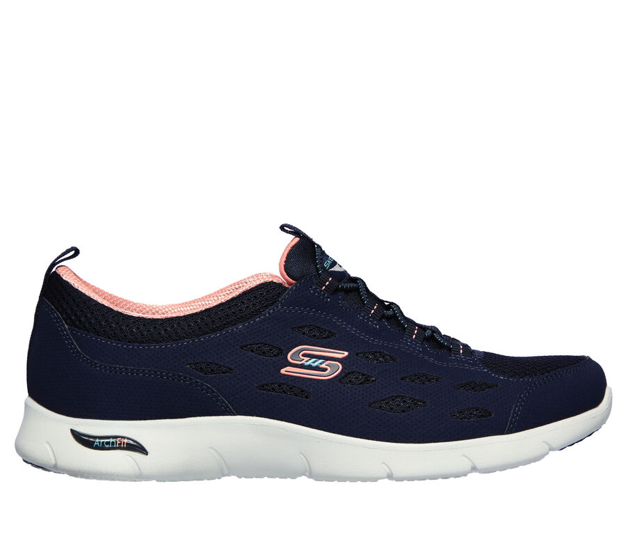 Skechers Arch Fit Refine, BLU NAVY / CORALLO, largeimage number 0