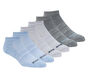 6 Pack Low Cut Non Terry Socks, BLU, large image number 0