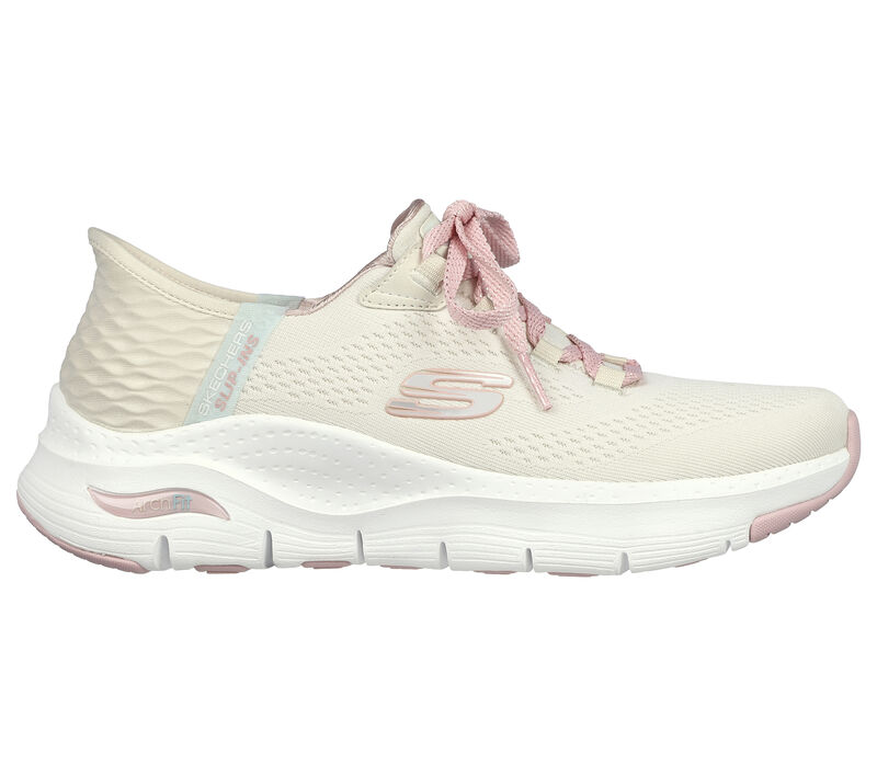 Skechers Slip-ins: Arch Fit - Fresh Flare, OFFWIHITE / PINK, largeimage number 0