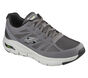 Skechers Arch Fit - Charge Back, GRIS ANTHRACITE / NOIR, large image number 5