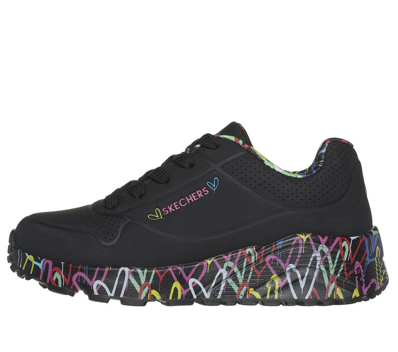 Skechers x JGoldcrown: Uno Lite - Lovely Luv, BLACK / MULTI, largeimage number 0