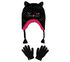 Cold Weather Star Foil Cat Hat Set, NERO, swatch