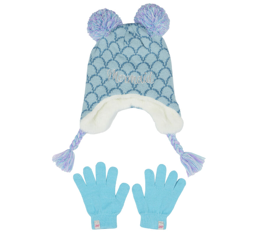 Cold Weather Mermaid Hat & Glove 1 Pack, MULTICOLORE, largeimage number 0
