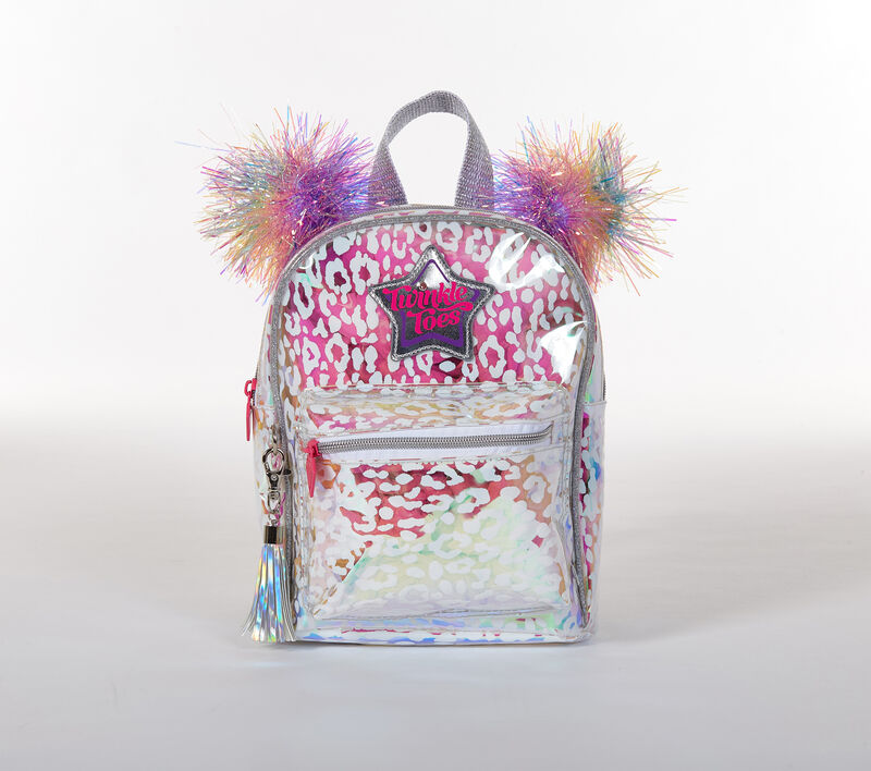 Twinkle Toes: Mini Pom Pom Backpack, BIANCO, largeimage number 0