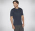 GOKNIT Pique Short Sleeve Henley, BLU NAVY, swatch