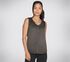 Skechers Diamond Wash Hatha V-neck Tank, NERO, swatch