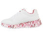 Skechers x JGoldcrown: Uno Lite - Lovely Luv, BIANCO / ROSSO / ROSA, large image number 3