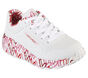 Skechers x JGoldcrown: Uno Lite - Lovely Luv, BIANCO / ROSSO / ROSA, large image number 4