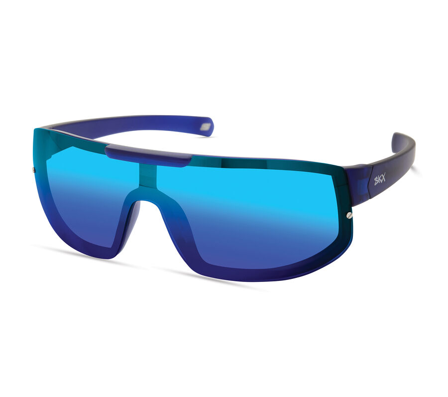Matte Wrap Sunglasses, BLU, largeimage number 0