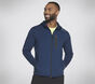 Skech Cloud Thermal Full Zip Hoodie, BLU ROYAL, large image number 0